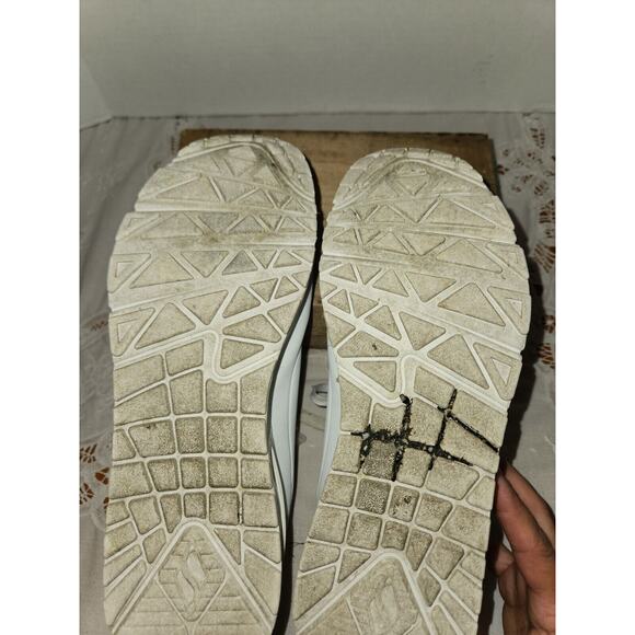 Skechers Uno-Shiny One Sneaker White Size 10 - Picture 4 of 5